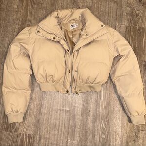 Princess Polly Beige Puffer Jacket